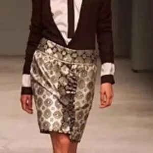 Prada brocade Runway skirt